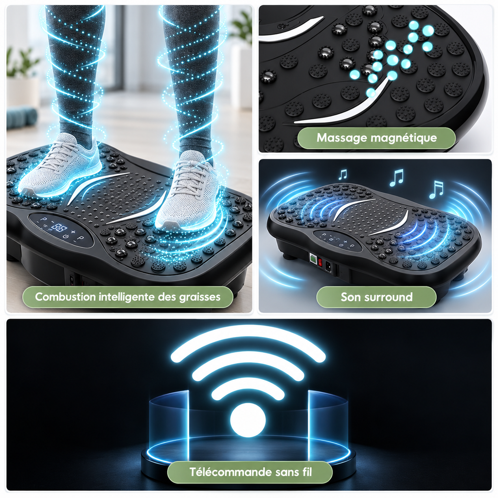 FitFolda PV390 – Plateforme vibrante 4D
