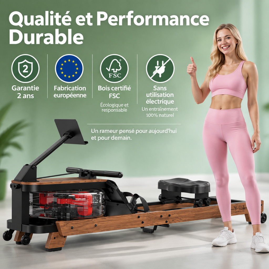 FitFolda RE890PRO – Rameur à résistance hydraulique haut de gamme