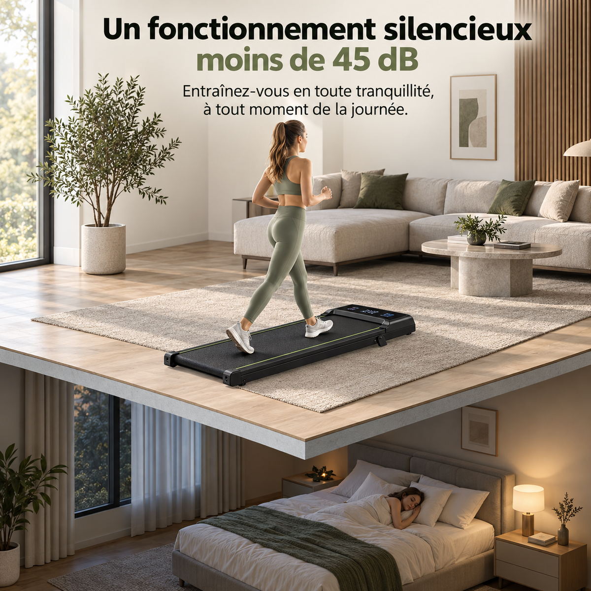 FitFolda TI390 – Tapis de course inclinable à 9%