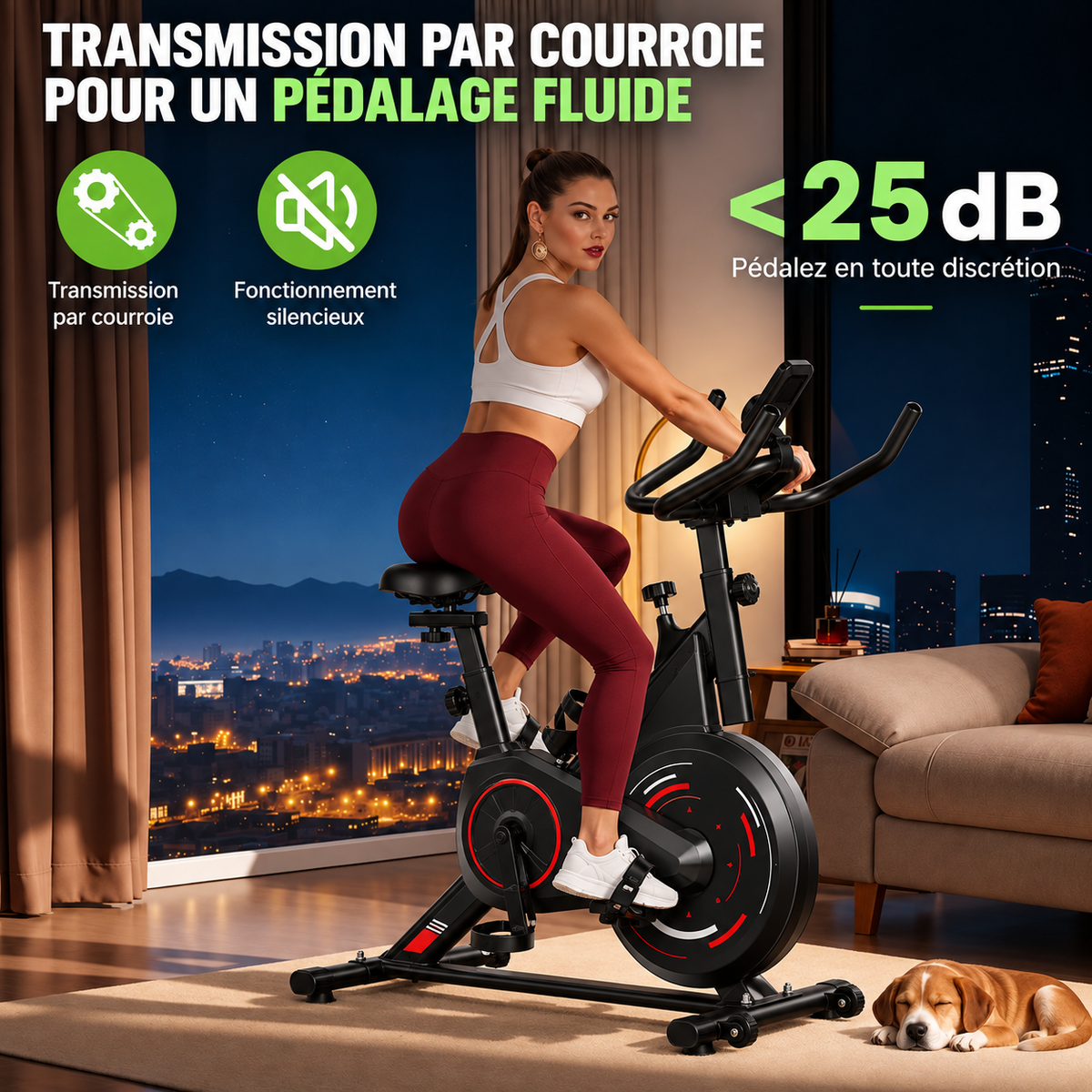 FitFolda VC590 – Vélo d'appartement compact