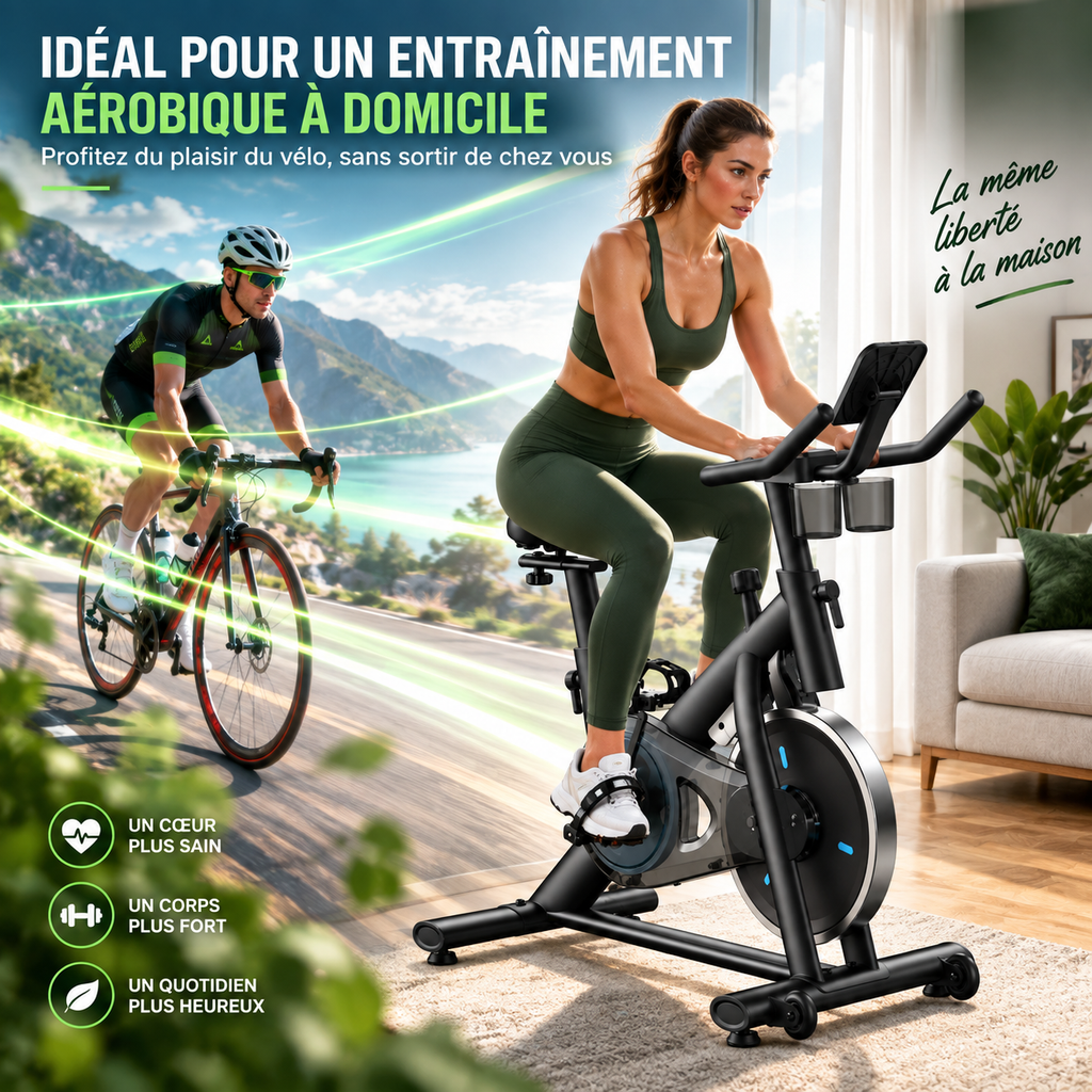 FitFolda VC690PRO – Vélo d'appartement compact haut de gamme