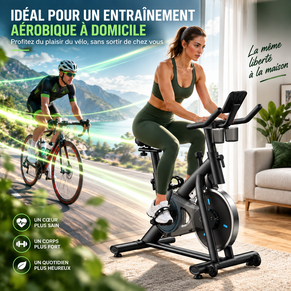 FITFOLDA VC690PRO - Vélo d'appartement compact haut de gamme