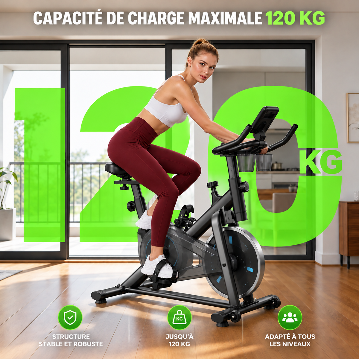 FITFOLDA VC690PRO - Vélo d'appartement compact haut de gamme