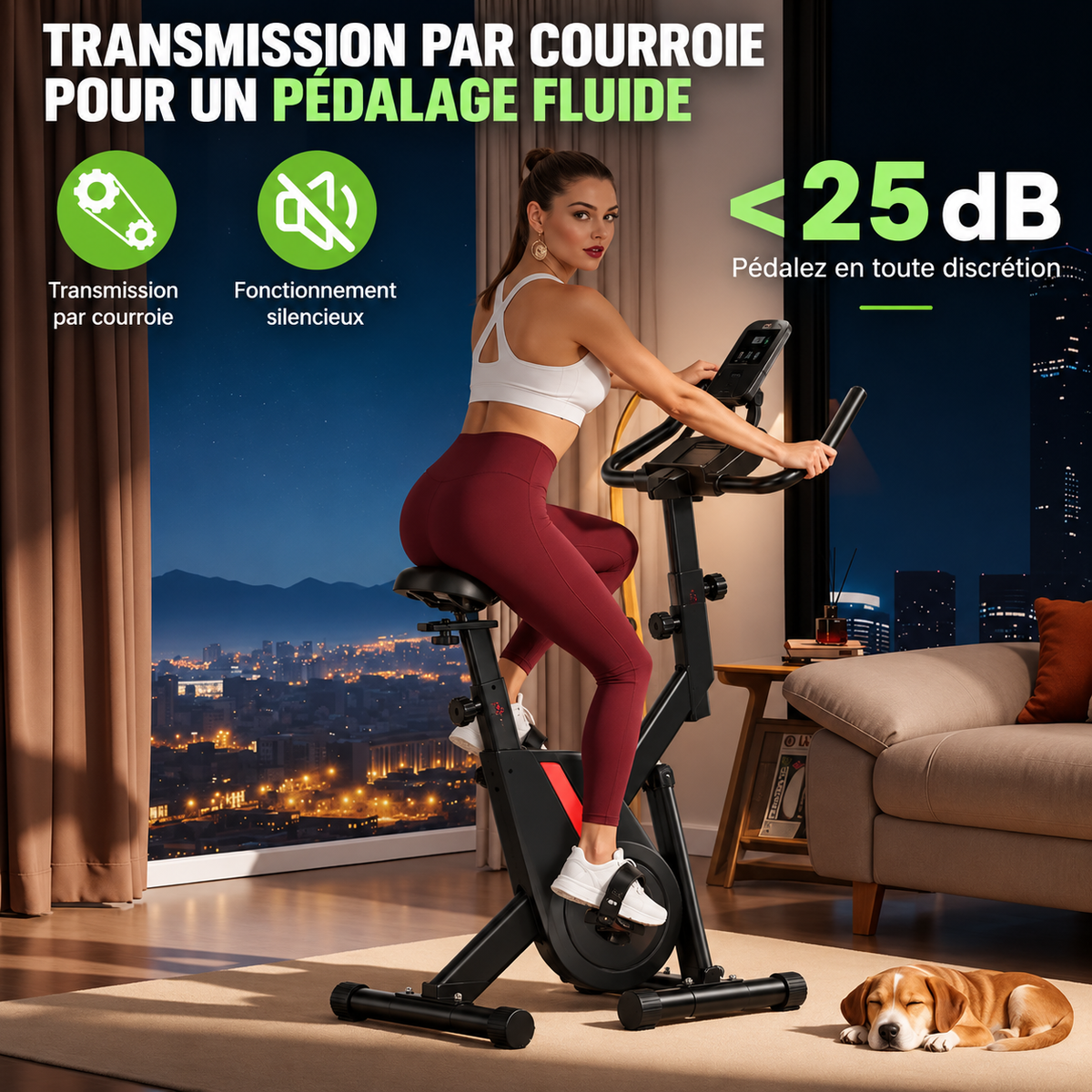 FitFolda VP390PRO – Vélo d'appartement pliable haut de gamme